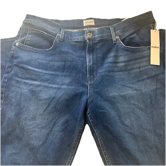NEW Hudson Blake Slim Straight Jeans Men's 38 Deep Blue Wash
